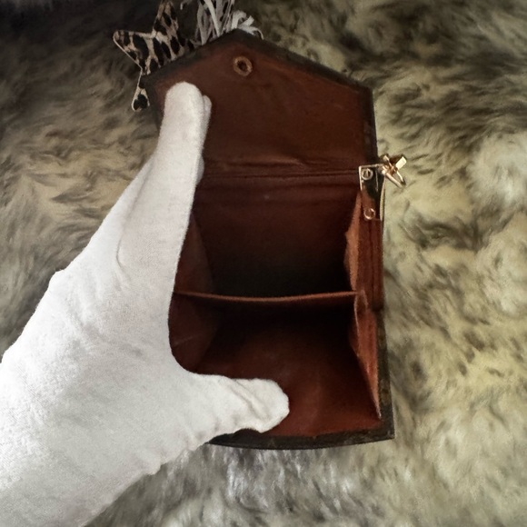 Louis Vuitton, compact zip wallet, handpainted re-created - Picture 6 of 16